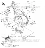 PIECE DE CADRE (COUVERTURE) pour Kawasaki KLX450R 2019