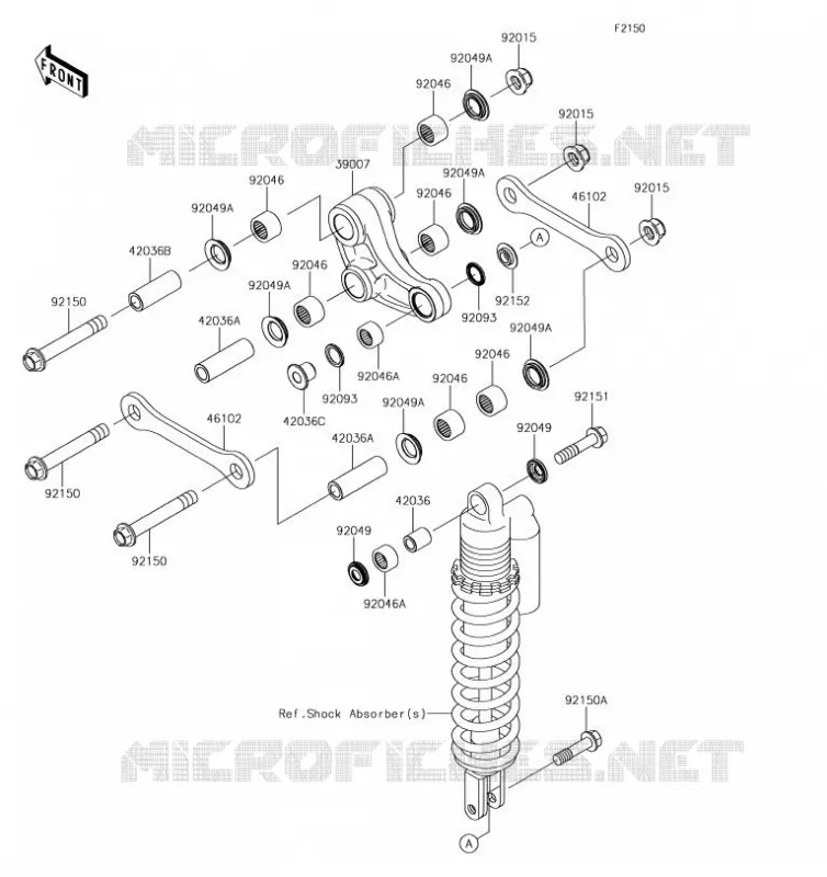 SUSPENSION Kawasaki TOUT-TERRAIN 85 2019 KX85-II  KX85DKF