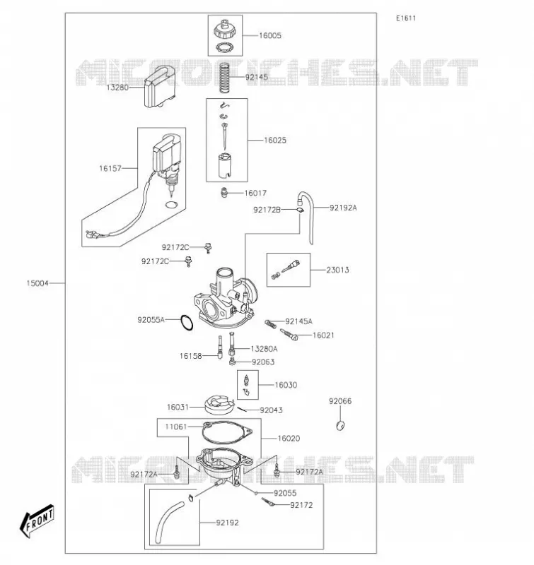 CARBURATEUR Kawasaki QUAD 90 2020 KFX90  KSF90ALF