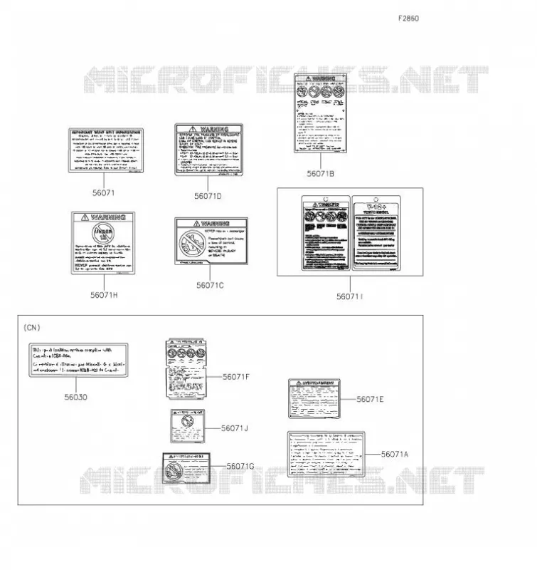 LABEL Kawasaki QUAD 90 2020 KFX90  KSF90ALF