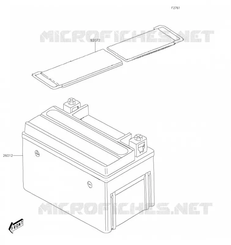 BATTERIE Kawasaki QUAD 90 2020 KFX90  KSF90ALF