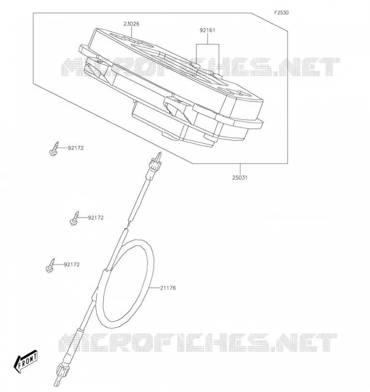 COMPTEURS Kawasaki QUAD 300 2020 BRUTE FORCE 300  KVF300CLF