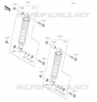 AMORTISSEUR pour Kawasaki BRUTE FORCE 750 4X4I EPS 2020