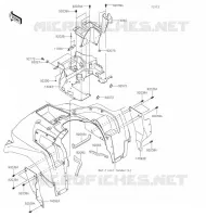 BAVETTE pour Kawasaki BRUTE FORCE 750 4X4I EPS 2020