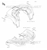 CATADIOPTRES pour Kawasaki BRUTE FORCE 750 4X4I EPS 2020