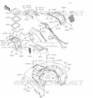 GARDE BOUE AVANT pour Kawasaki BRUTE FORCE 750 4X4I EPS 2020