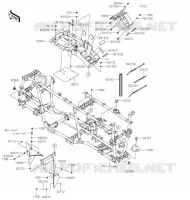 PIECE DE CADRE (COUVERTURE) pour Kawasaki BRUTE FORCE 750 4X4I EPS 2020