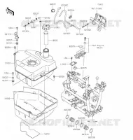 RESERVOIR CARBURANT pour Kawasaki BRUTE FORCE 750 4X4I EPS 2020