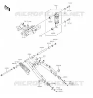 BRAS OSCILLANT/AMORTISSEUR pour Kawasaki Z125 PRO 2020