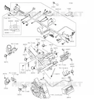 CHASSIS EQUIPMENT ELECTRIQUE pour Kawasaki Z125 PRO 2020