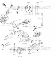 CONTACTEUR SERRURE/R&Eacute;FLECTEUR pour Kawasaki Z125 PRO 2020