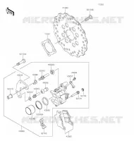 FREIN AVANT pour Kawasaki Z125 PRO 2020