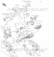 GARDE BOUE pour Kawasaki Z125 PRO 2020