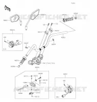 GUIDON pour Kawasaki Z125 PRO 2020