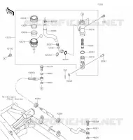 MAITRE CYLINDRE ARRI&Egrave;RE pour Kawasaki Z125 PRO 2020