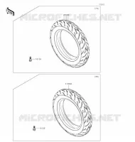PNEUS pour Kawasaki Z125 PRO 2020