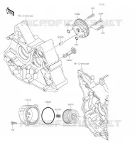 POMPE A HUILE/FILTRE &Agrave; HUILE pour Kawasaki Z125 PRO 2020