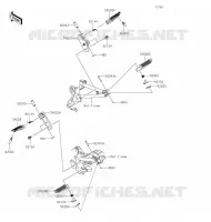REPOSE PIED pour Kawasaki Z125 PRO 2020