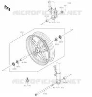 ROUE AVANT pour Kawasaki Z125 PRO 2020