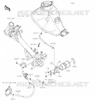 SYSTEME D'EVAPORATION CARBURANT(CA) pour Kawasaki Z125 PRO 2020