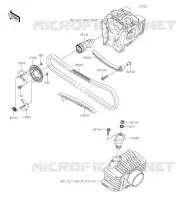 ARBRE A CAME/TENDEUR pour Kawasaki Z125 PRO 2020