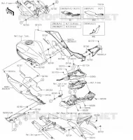 CACHE LAT&Eacute;RAL/GARDE CHAINE pour Kawasaki Z125 2020