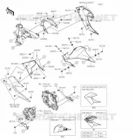 CARENAGE INFERIEUR pour Kawasaki Z125 2020