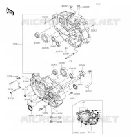 CARTER MOTEUR(S) pour Kawasaki Z125 2020