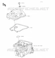 COUVRE CULASSE pour Kawasaki Z125 2020