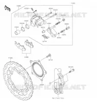 FREIN AVANT pour Kawasaki Z125 2020