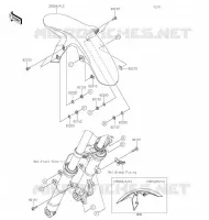 GARDE BOUE AVANT pour Kawasaki Z125 2020