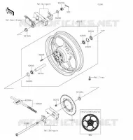 MOYEU ARRIERE pour Kawasaki Z125 2020