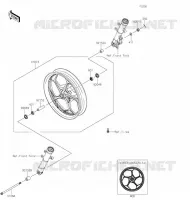 MOYEU AVANT pour Kawasaki Z125 2020