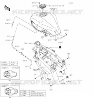 RESERVOIR CARBURANT pour Kawasaki Z125 2020