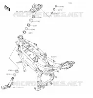CH&Acirc;SSIS pour Kawasaki Z125 2020