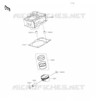 CYLINDRE/PISTON pour Kawasaki Z125 2020