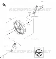 MOYEU AVANT pour Kawasaki Z125 2020