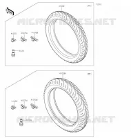 PNEUS pour Kawasaki Z125 2020