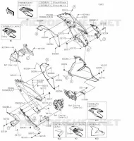 CARENAGE INFERIEUR pour Kawasaki NINJA 125 2020