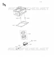 CYLINDRE/PISTON pour Kawasaki NINJA 125 2020