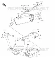 &Eacute;CHAPPEMENT pour Kawasaki NINJA 125 2020