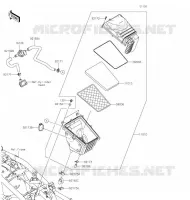 FILTRE A AIR pour Kawasaki NINJA 125 2020