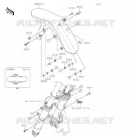 GARDE BOUE AVANT pour Kawasaki NINJA 125 2020