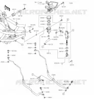MAITRE CYLINDRE ARRI&Egrave;RE pour Kawasaki NINJA 125 2020