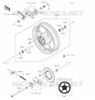 MOYEU ARRIERE pour Kawasaki NINJA 125 2020