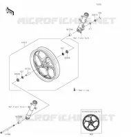 MOYEU AVANT pour Kawasaki NINJA 125 2020