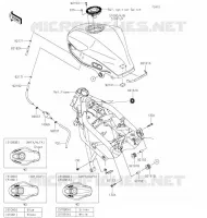 RESERVOIR CARBURANT pour Kawasaki NINJA 125 2020