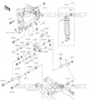SUSPENSION/AMORTISSEUR pour Kawasaki NINJA 125 2020