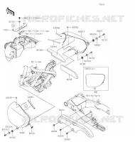 CACHE LAT&Eacute;RAL/GARDE CHAINE pour Kawasaki W800 STREET 2020