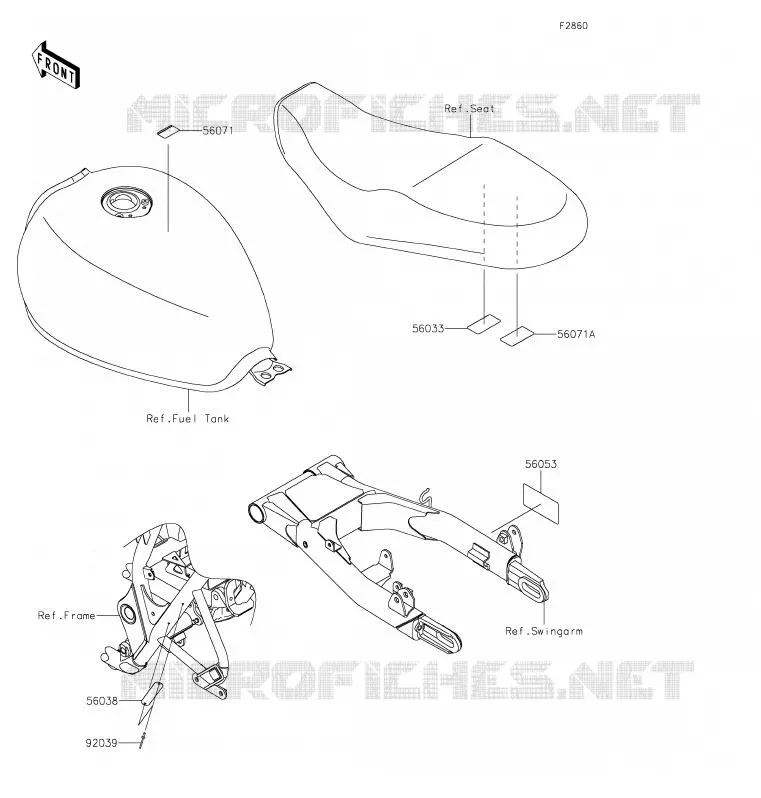 LABEL Kawasaki MOTOS 800 2020 W800 STREET  EJ800BLF